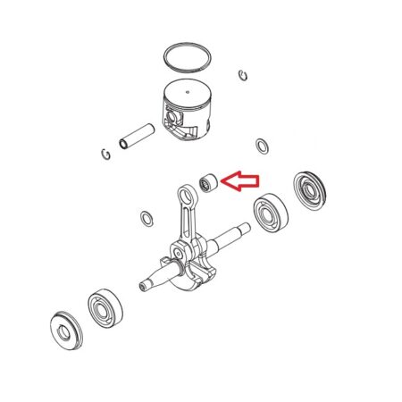Łożysko sworznia tłoka Echo CS-3510ES / Shindaiwa 341AC
