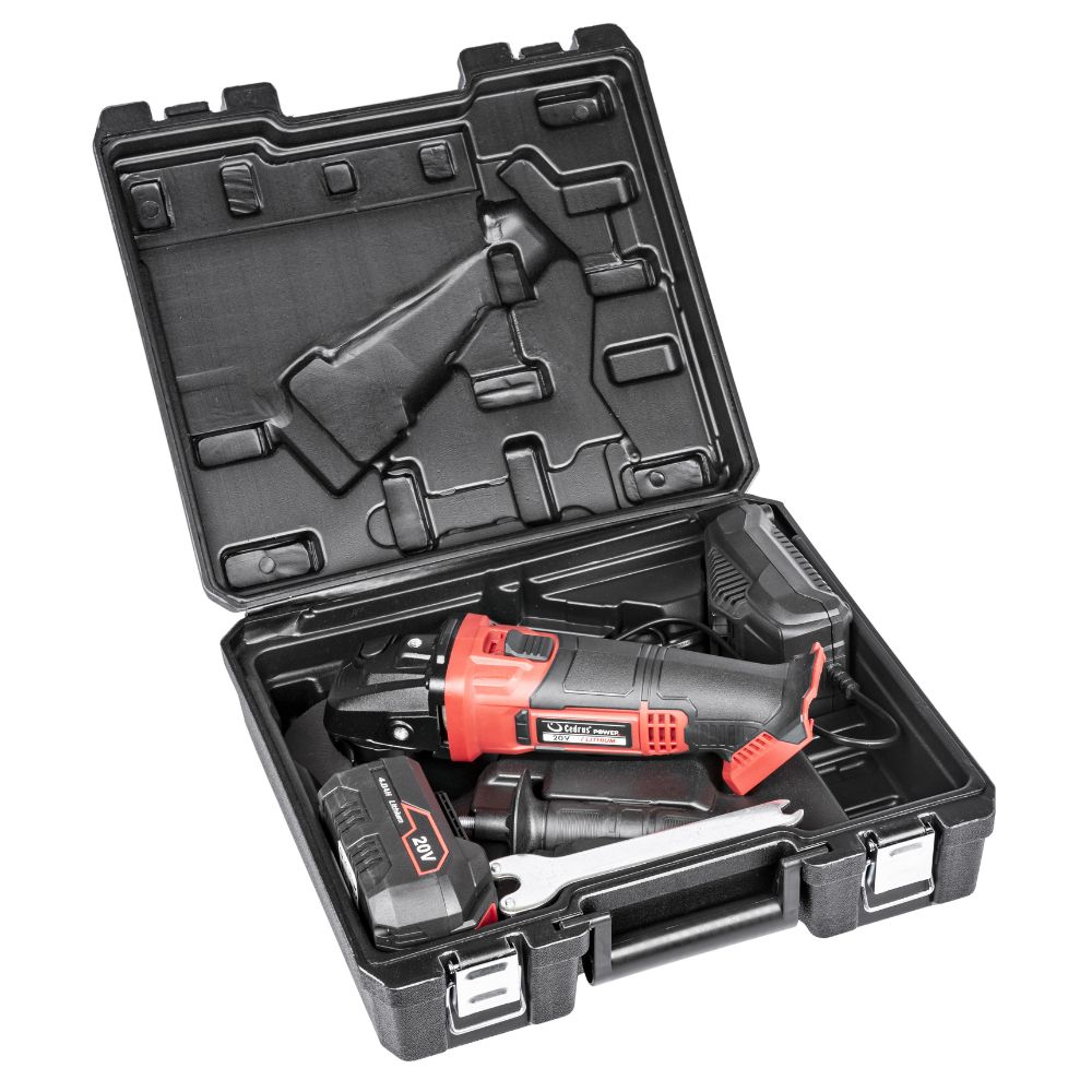 Szlifierka kątowa Cedrus Power+ AG125Li-SET z baterią i ładowarką w walizce - obrazek 11